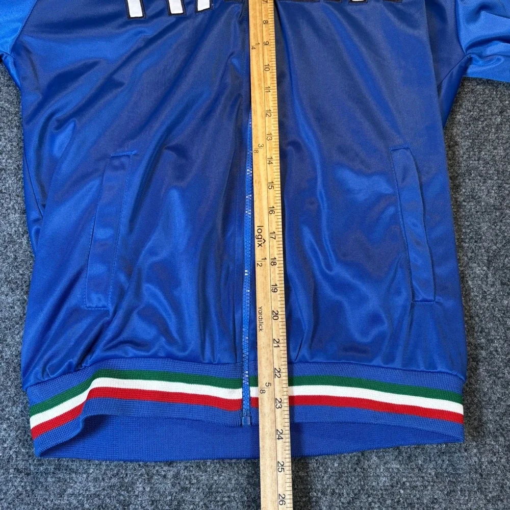 Youth Italia Track Jacket YXL Full Zip Blue White Red‎ Green Italy Flag Soccer